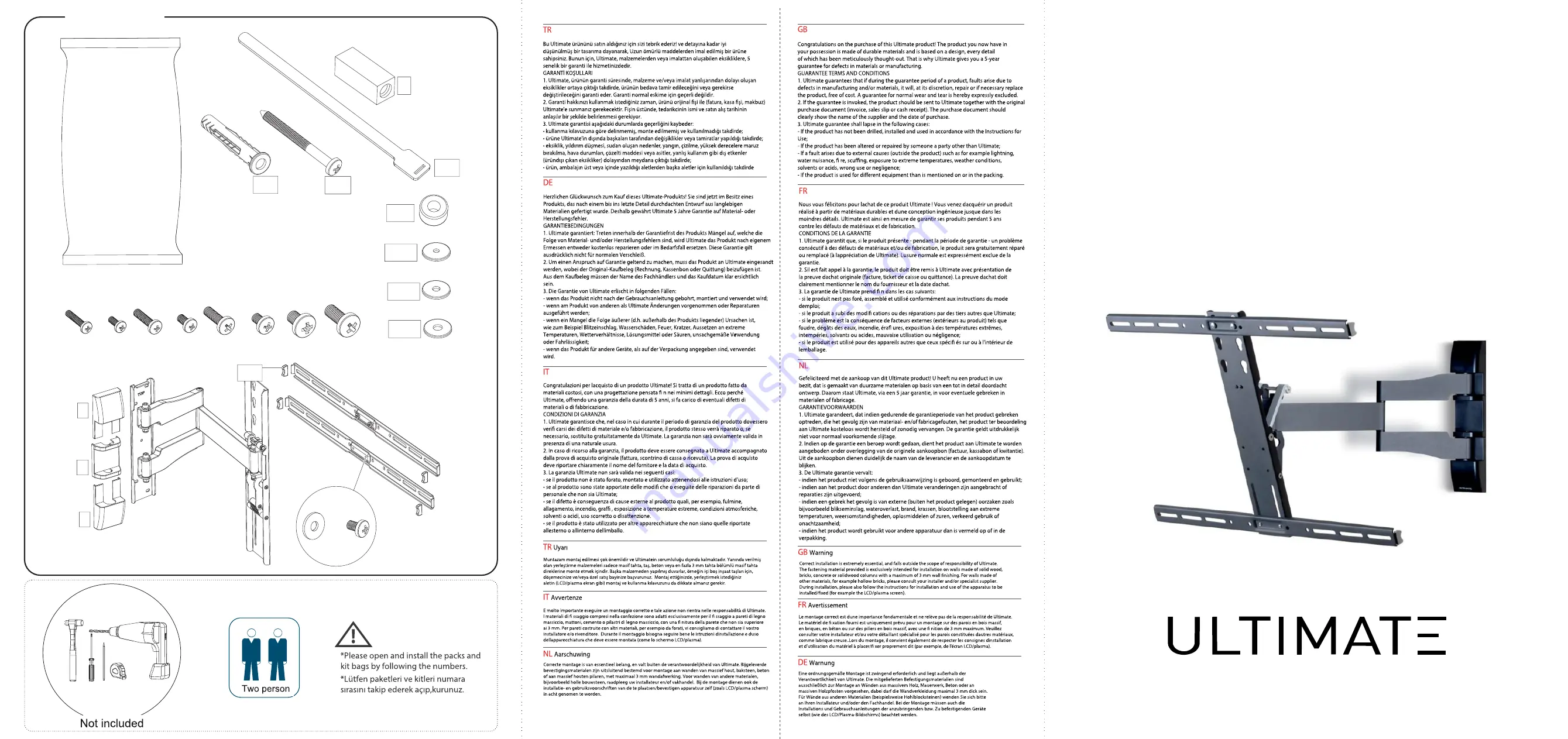 Ultimate ULTRA SLIM RX-9000 Instruction Manual Download Page 1