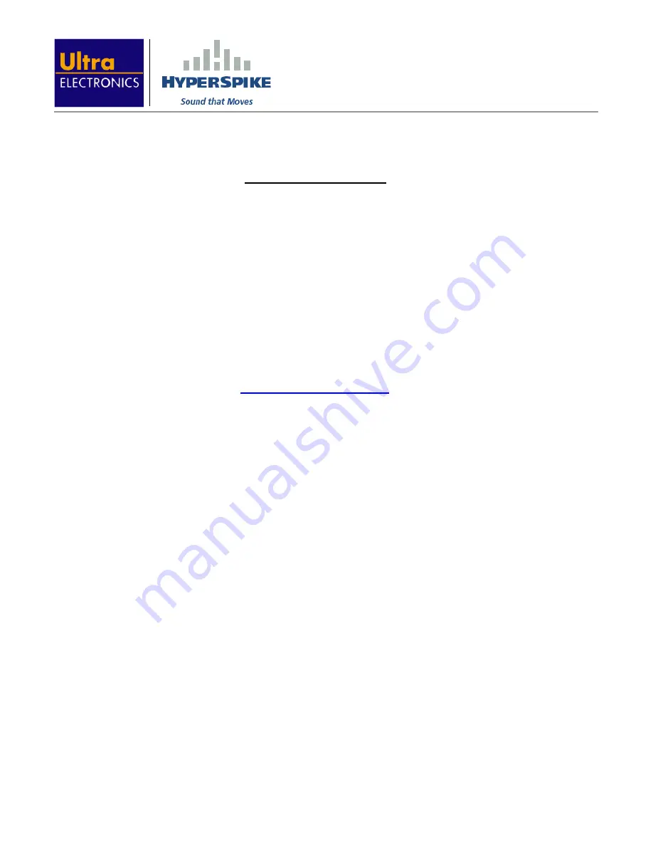 Ultra electronics HyperSpike MA Series Operation Manual Download Page 15