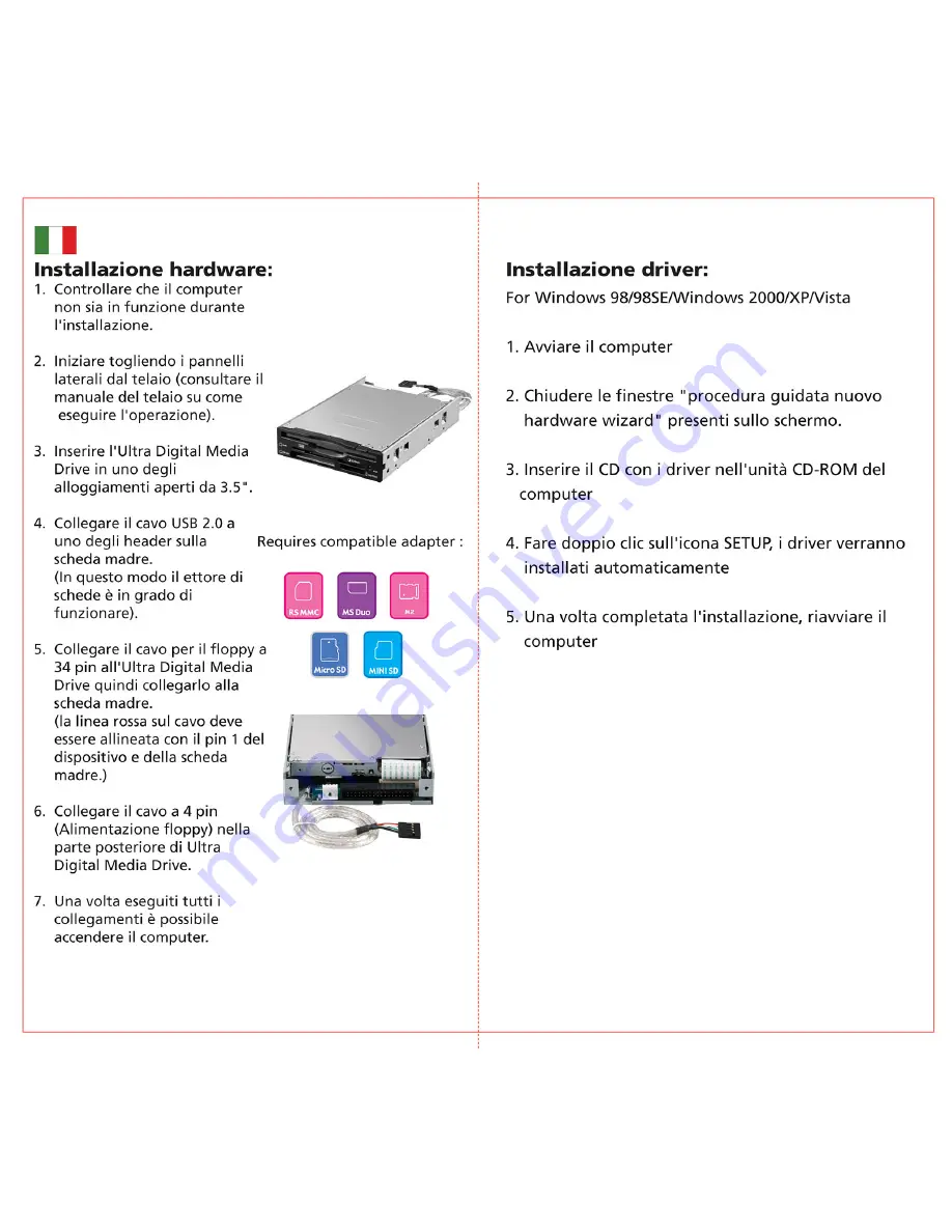 Ultra Products USB 2.0 Floppy Disk Drive/All in One Card Reader User Manual Download Page 5