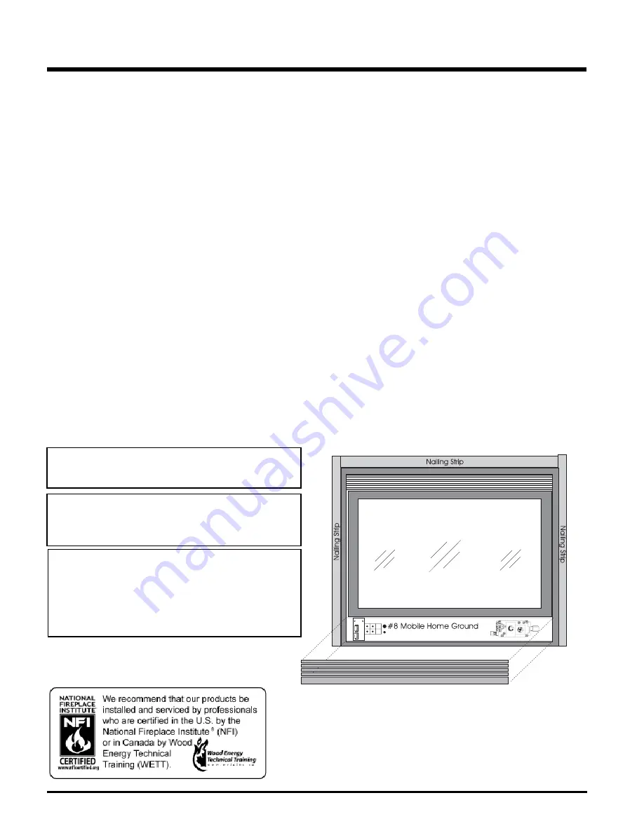 UltraGlow UltraGlow G33R-NG1 Natural Gas Owners & Installation Manual Download Page 2