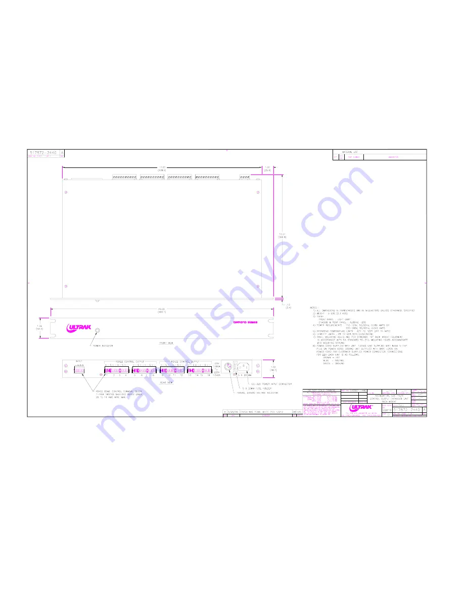 Ultrak COE-16 User Manual Download Page 22