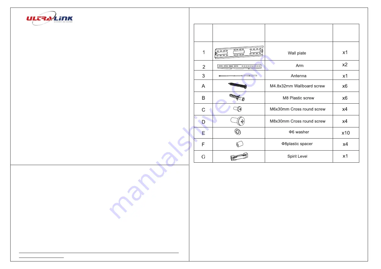 UltraLink Products UL-TMN3978 Manual Download Page 1