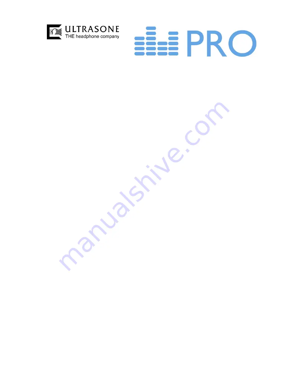 Ultrasone PRO 900 Quick Manual Download Page 1