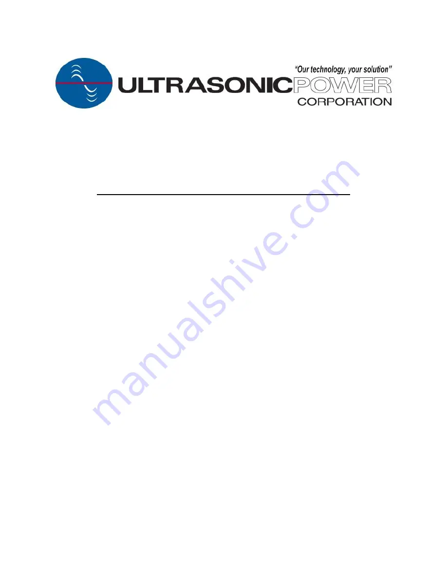 Ultrasonic UP3218 Operator And  Maintenance Manual Download Page 76