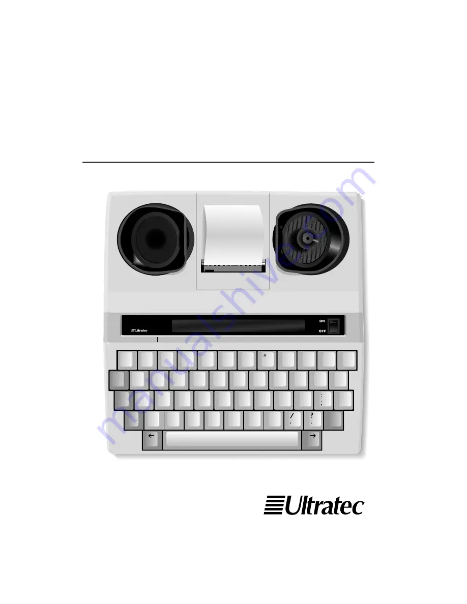 Ultratec Miniprint 225 User Manual Download Page 1