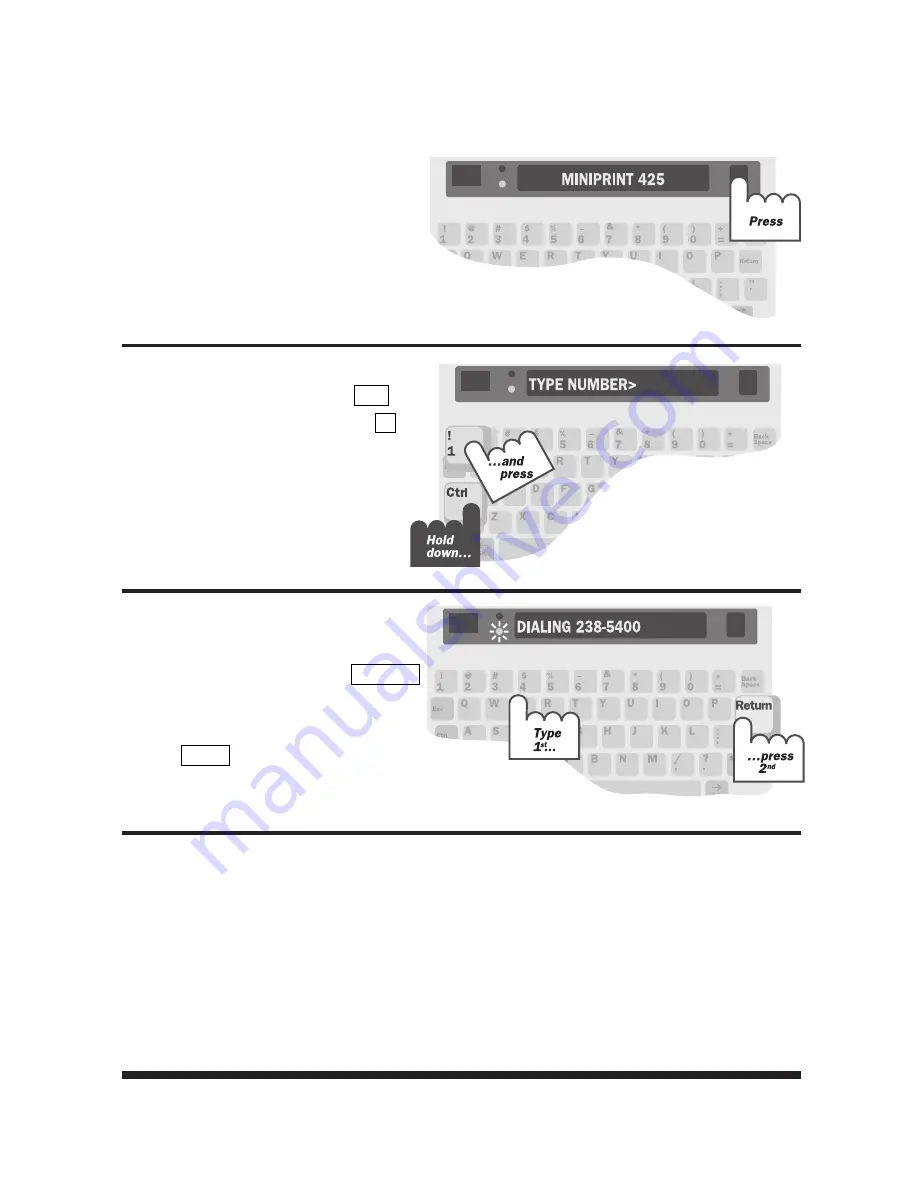 Ultratec Miniprint 425 Using Manual Download Page 16