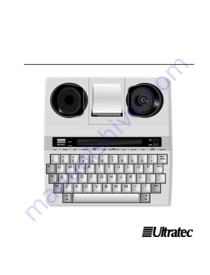 Ultratec SUPERPRINT 4425A Manual Download Page 1