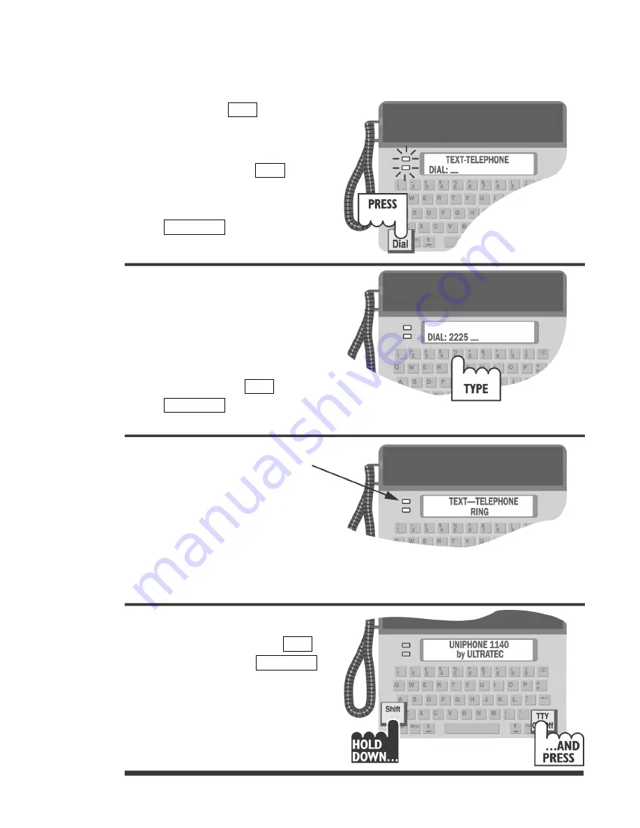 Ultratec Uniphone 1140 Скачать руководство пользователя страница 21