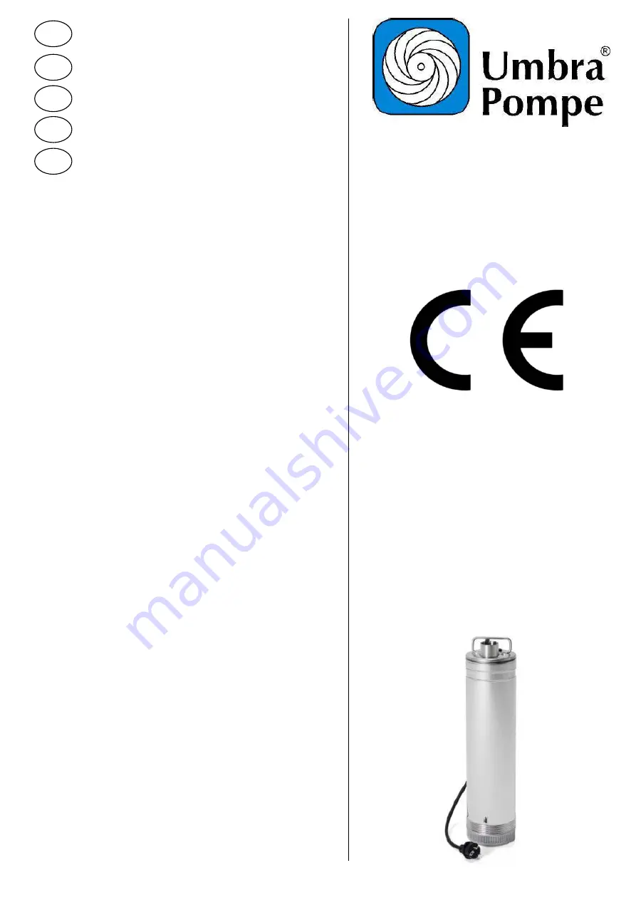 umbra pompe Acuafluss 30 Operating Instructions Manual Download Page 2