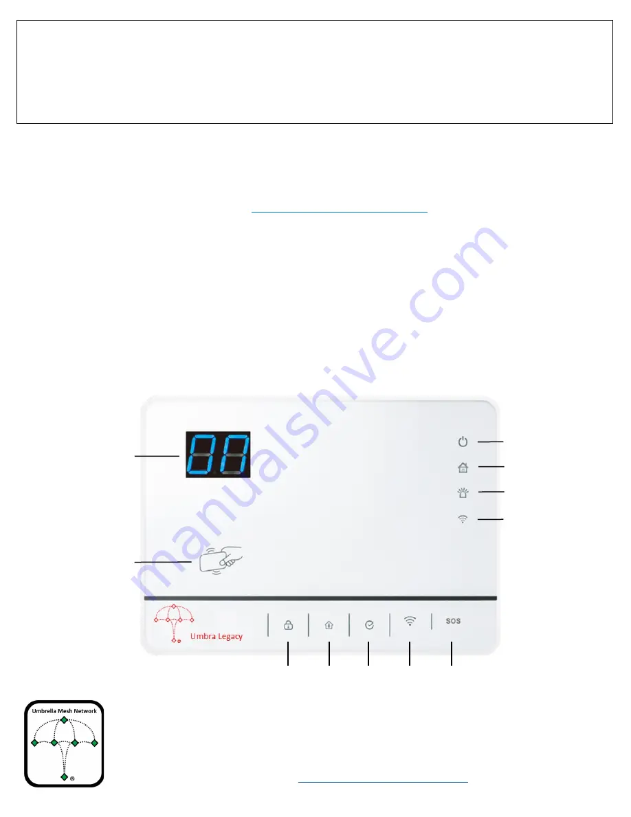 Umbrella Mesh Network Umbra Legacy User Manual Download Page 3