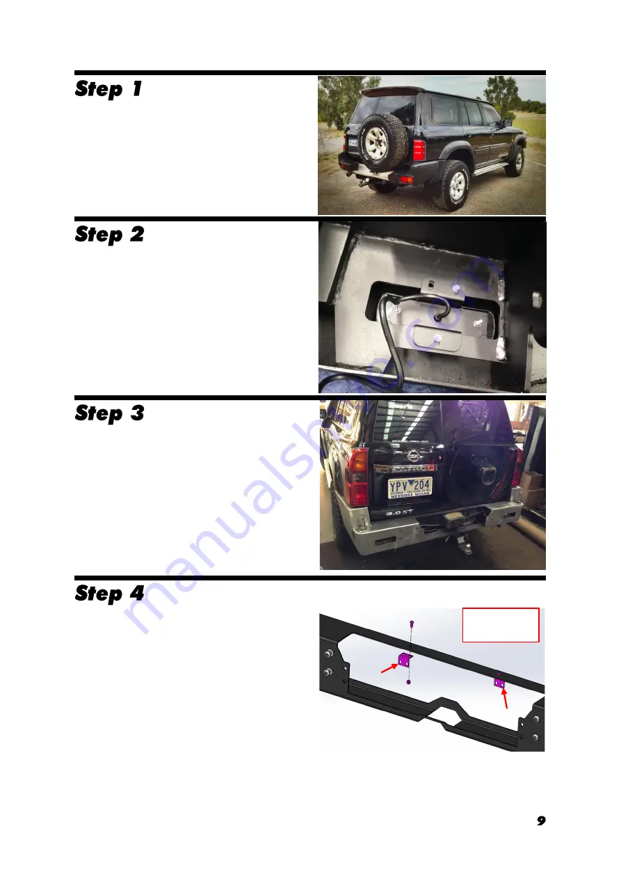 Uneek 4x4 GU-RB-ASM5 Fitting Instructions Manual Download Page 9