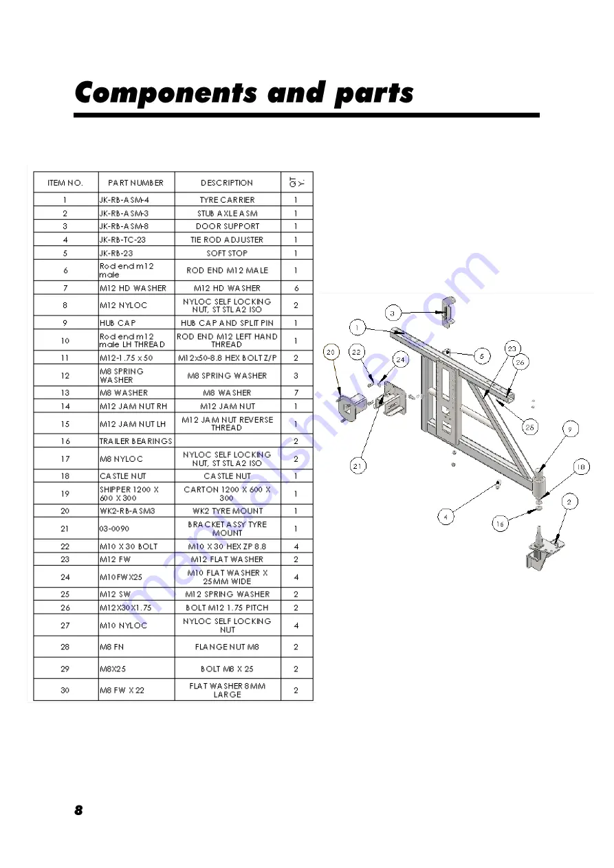 Uneek 4x4 JK-RB-ASM11 Скачать руководство пользователя страница 8