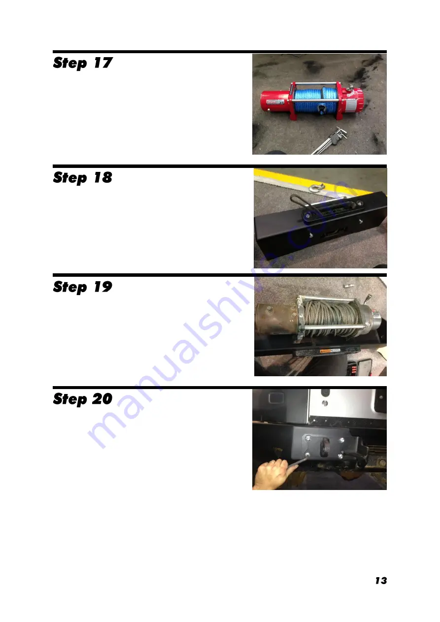 Uneek 4x4 JK-RB-ASM11 Fitting Instructions Manual Download Page 13