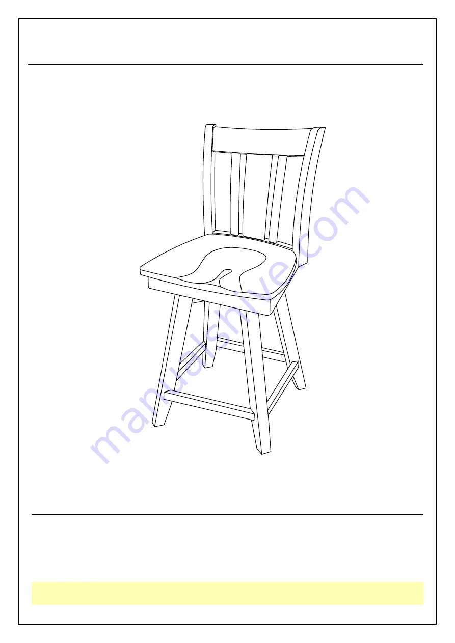 Unfinished Furniture of Wilmington 24 IN SAN REMO SWIVEL STOOL S-102SW Assembly Instructions Download Page 1