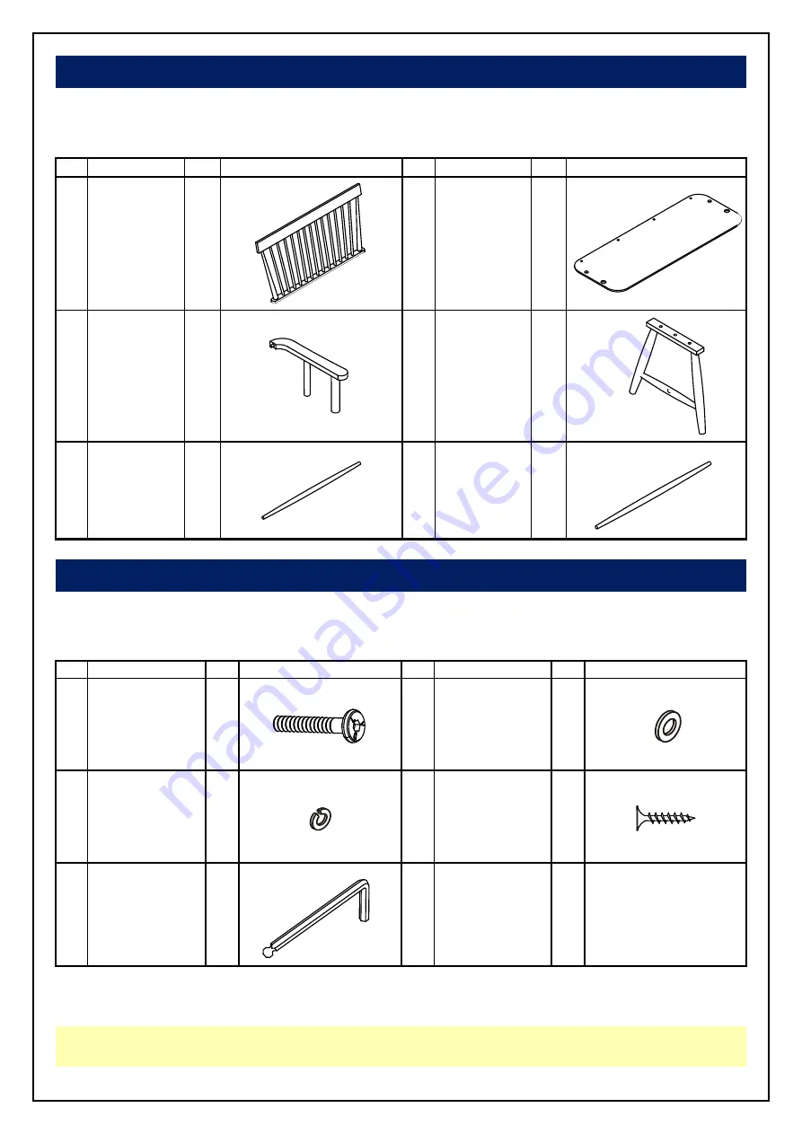 Unfinished Furniture of Wilmington 48 IN TALL WINDSOR ARM BENCH BE-2904A Скачать руководство пользователя страница 3