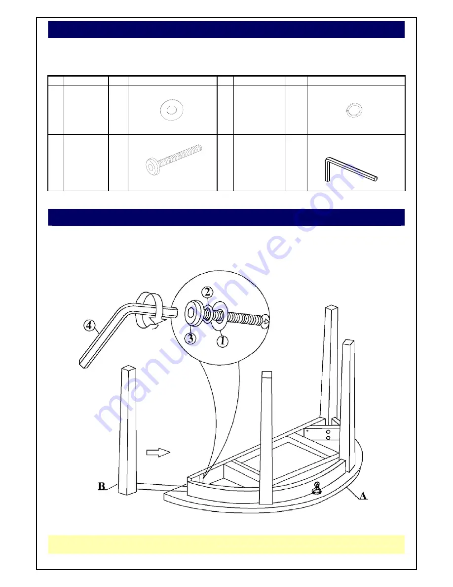 Unfinished Furniture of Wilmington OT-3216H Assembly Instructions Download Page 3