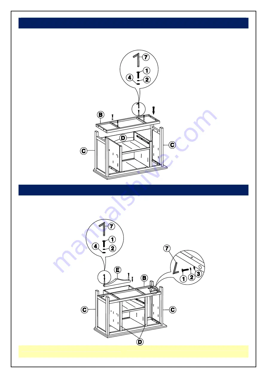 Unfinished Furniture of Wilmington TV-49 Quick Start Manual Download Page 6