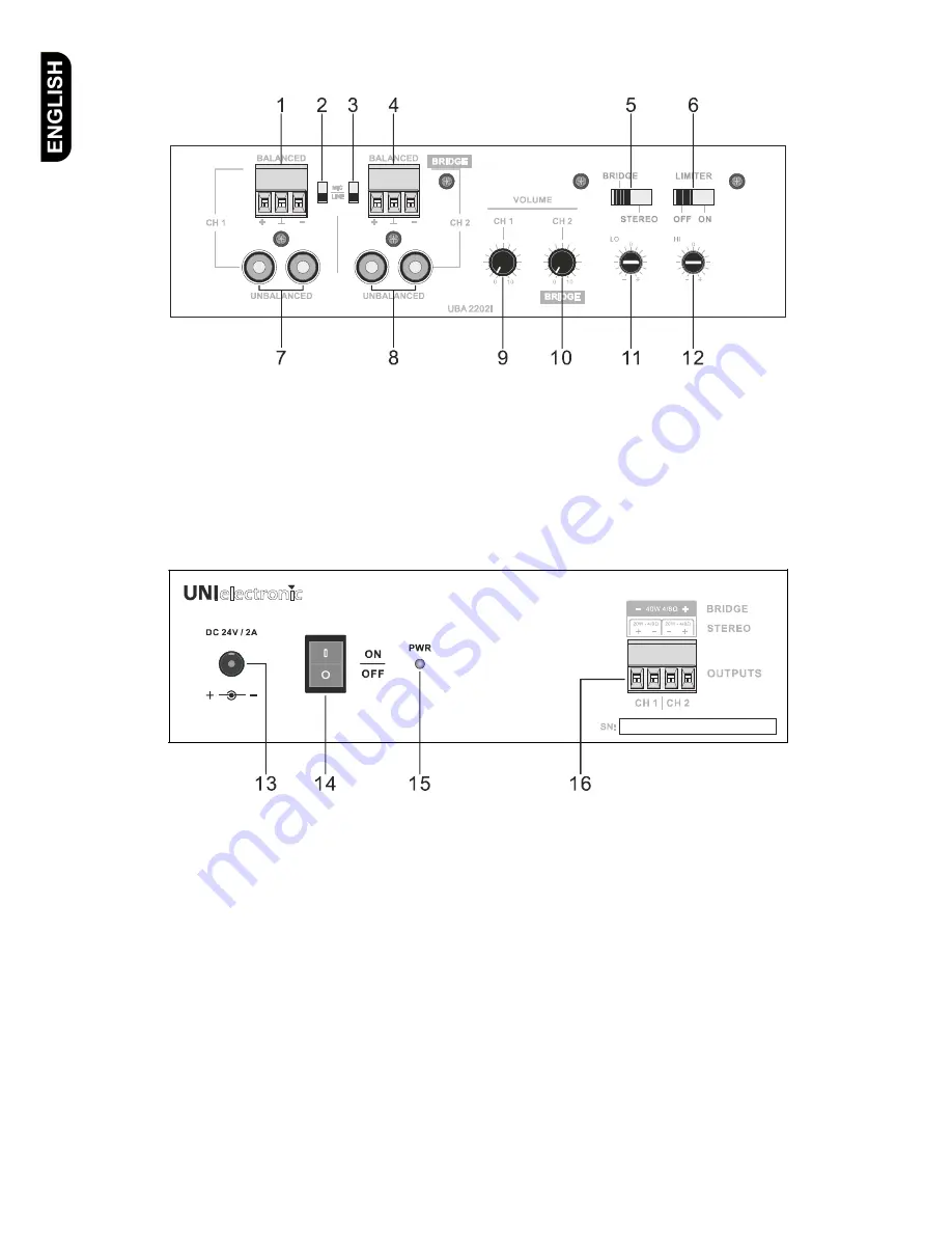 UNI electronic UBA 2202I Скачать руководство пользователя страница 6