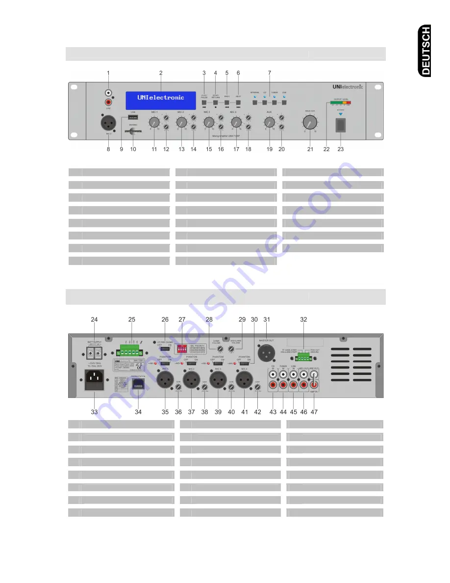 UNI electronic UMA 7120P User Manual Download Page 3