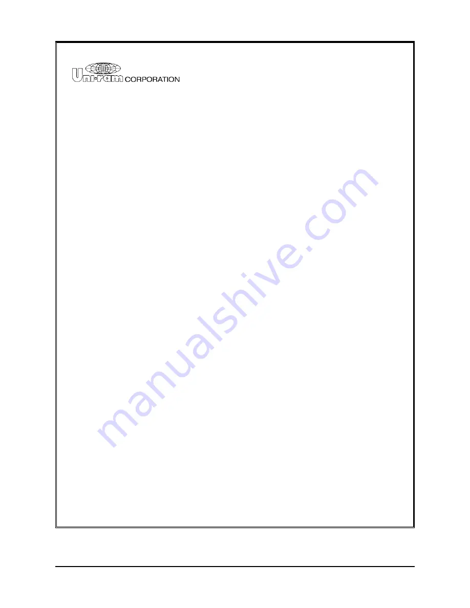 Uni-ram UG5000E Operating Manual Download Page 16