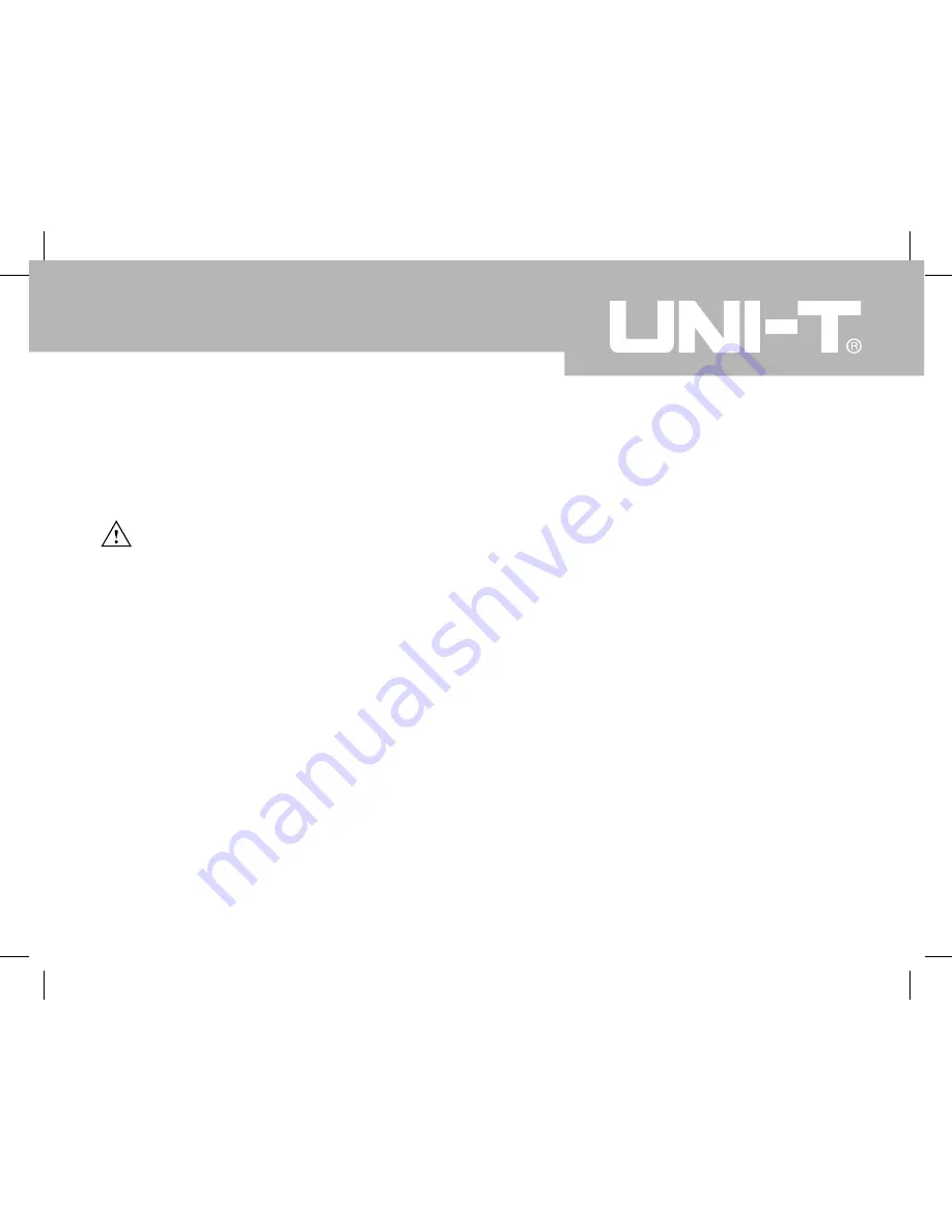 UNI-T UT208A Operating Manual Download Page 4