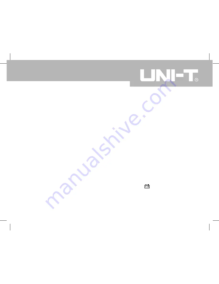 UNI-T UT208A Operating Manual Download Page 8