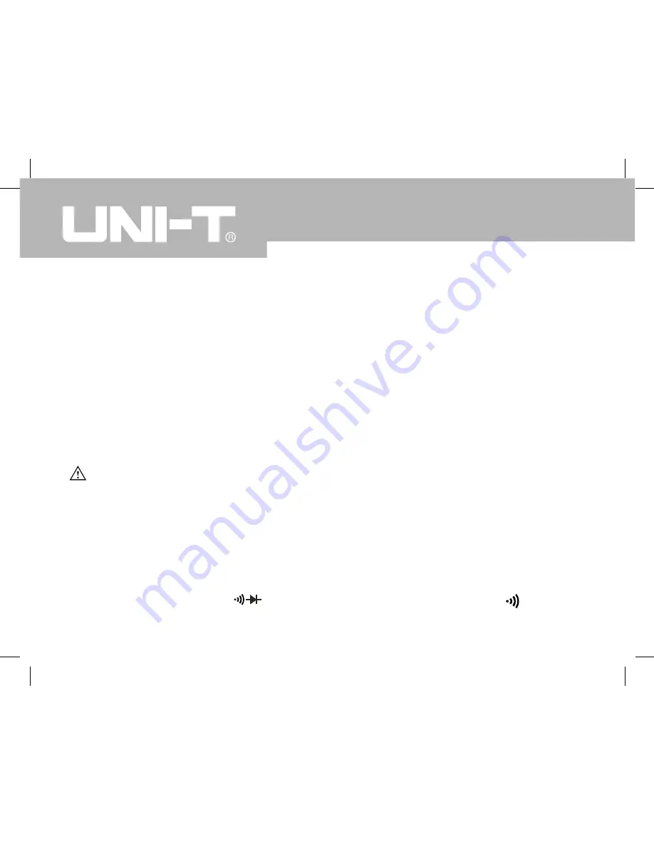 UNI-T UT208A Operating Manual Download Page 21