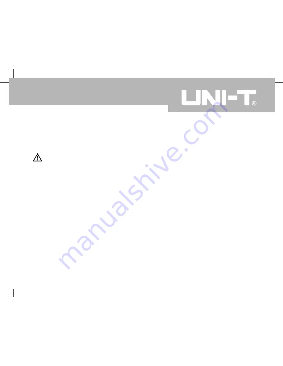 UNI-T UT208A Operating Manual Download Page 44