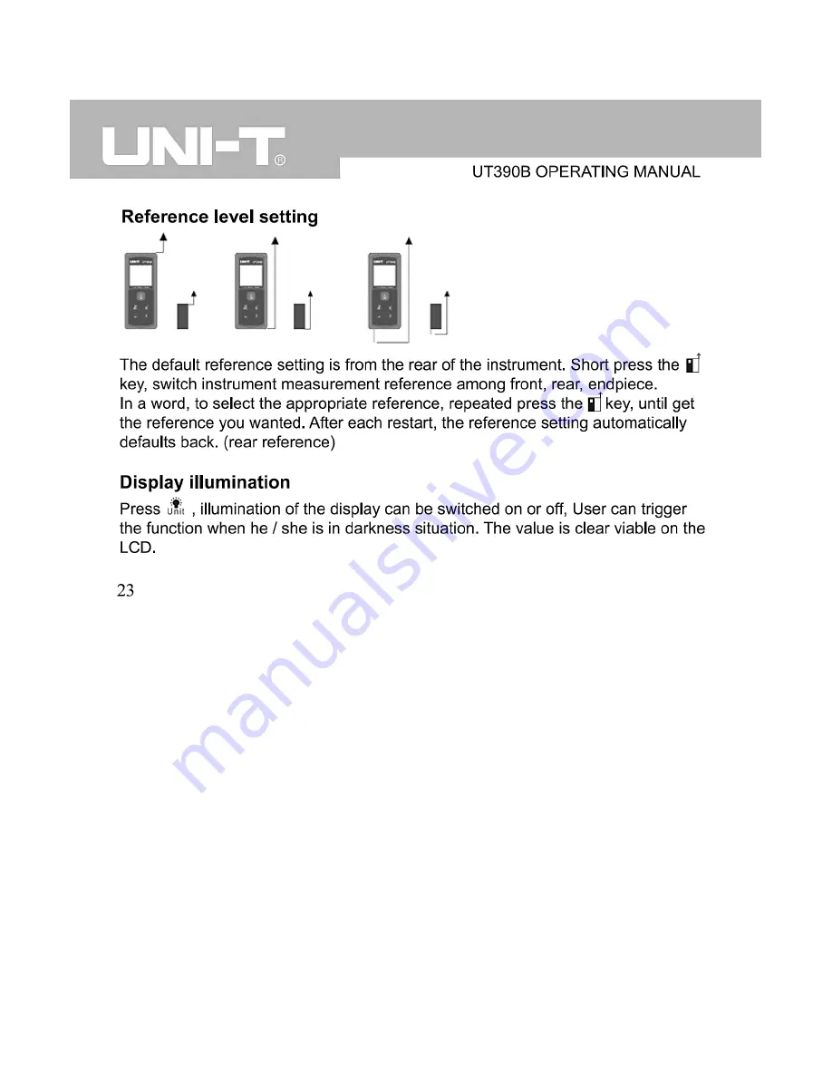 UNI-T UT390B Скачать руководство пользователя страница 7