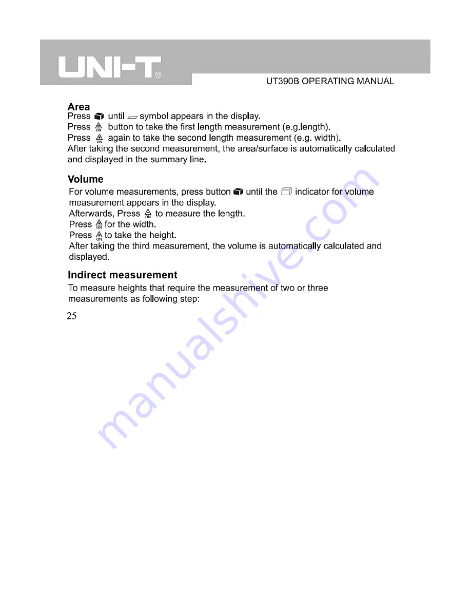 UNI-T UT390B Operating Manual Download Page 9