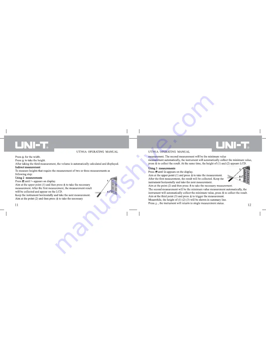 UNI-T UT391A Скачать руководство пользователя страница 8