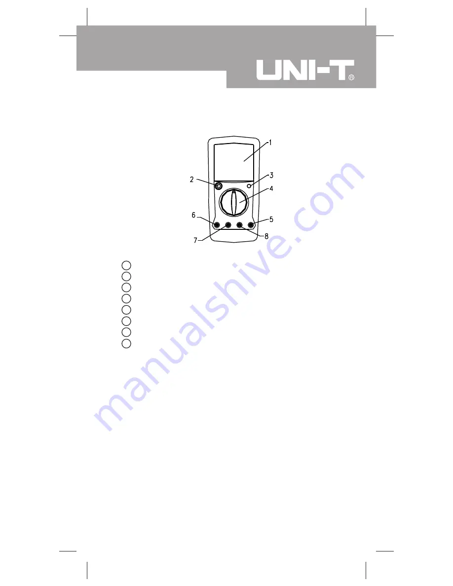 UNI-T UT58D Operating Manual Download Page 9