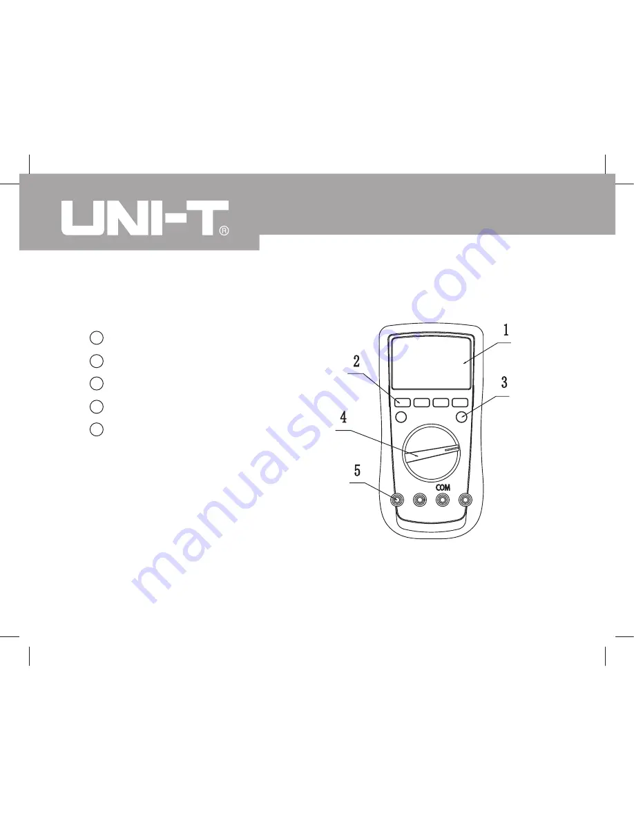 UNI-T UT61A Operating Manual Download Page 10