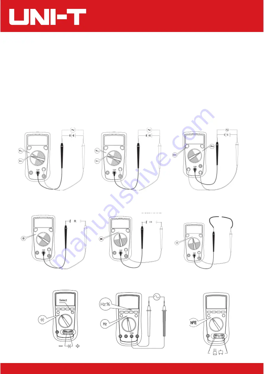 UNI-T UT61B Operating Manual Download Page 2