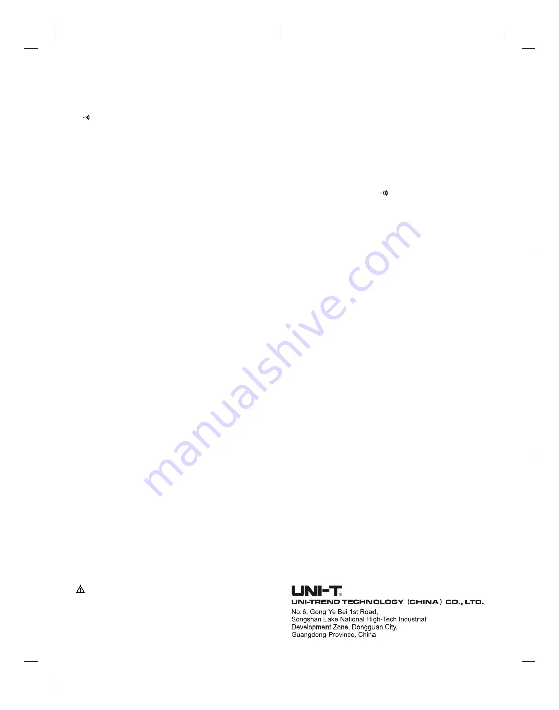 UNI-T UT659A User Manual Download Page 2