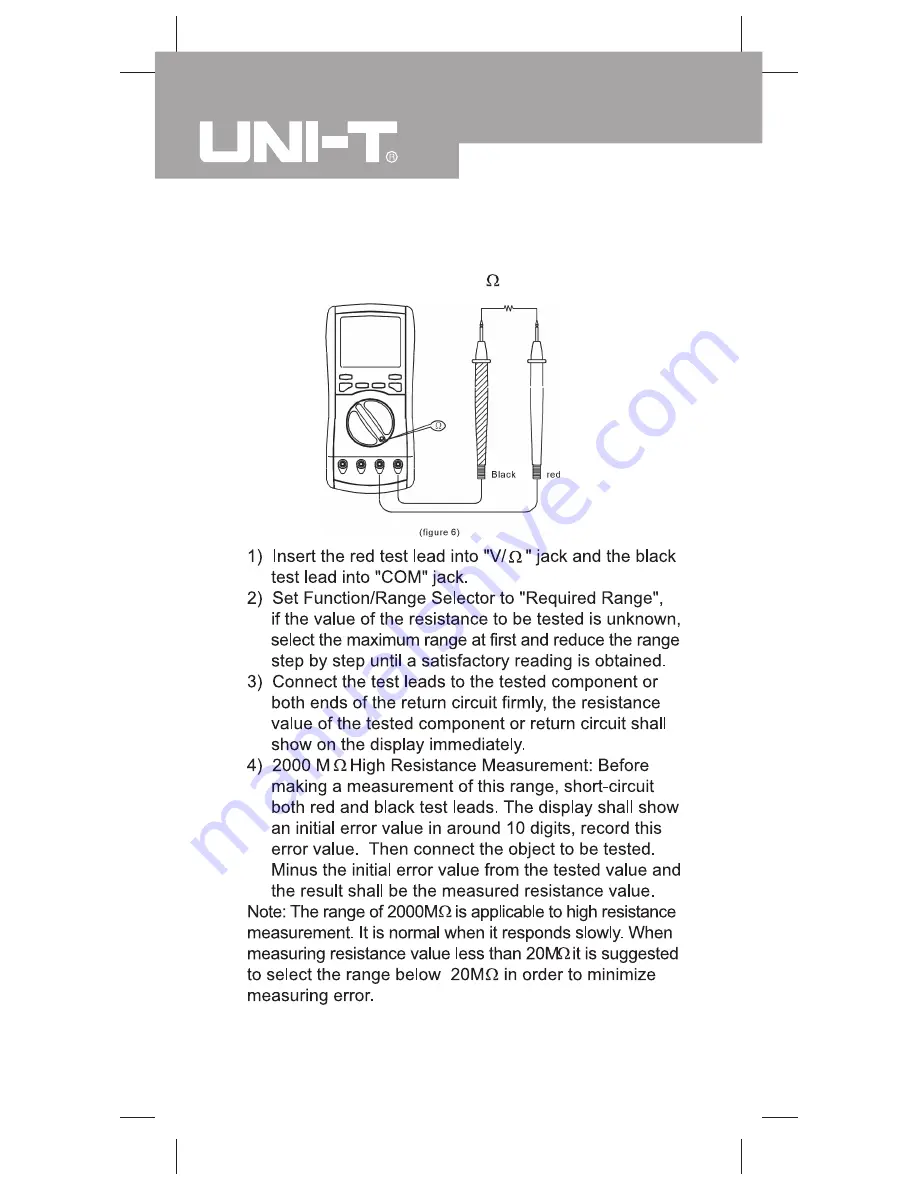 UNI-T UT70A Operating Manual Download Page 20