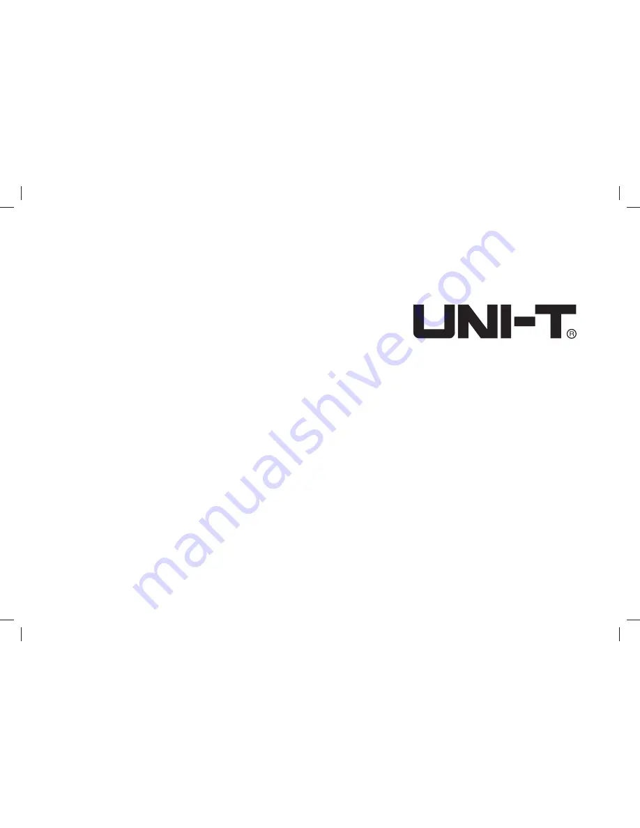 UNI-T UT804 Operating Manual Download Page 2