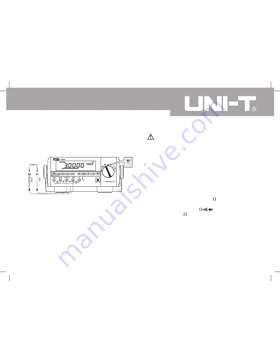 UNI-T UT804 Operating Manual Download Page 37