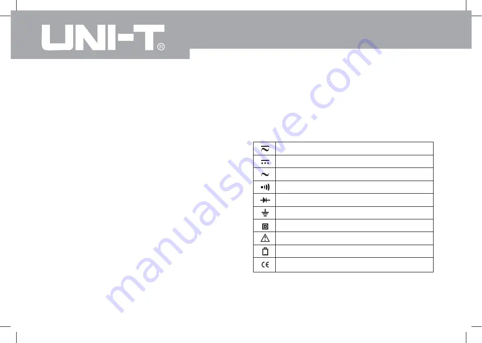 UNI-T UT81 Series Скачать руководство пользователя страница 12