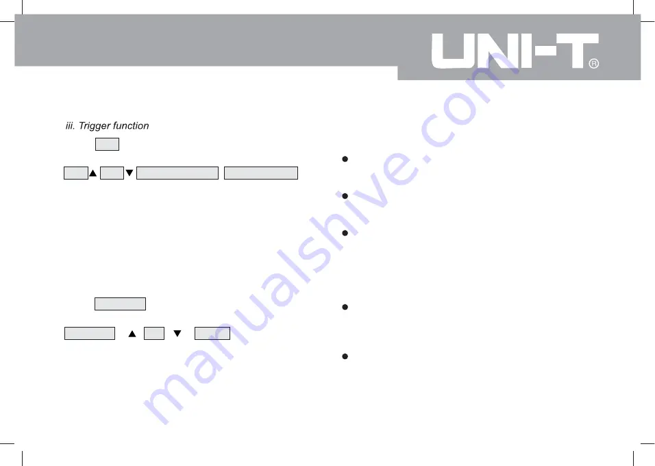 UNI-T UT81 Series Operating Manual Download Page 21