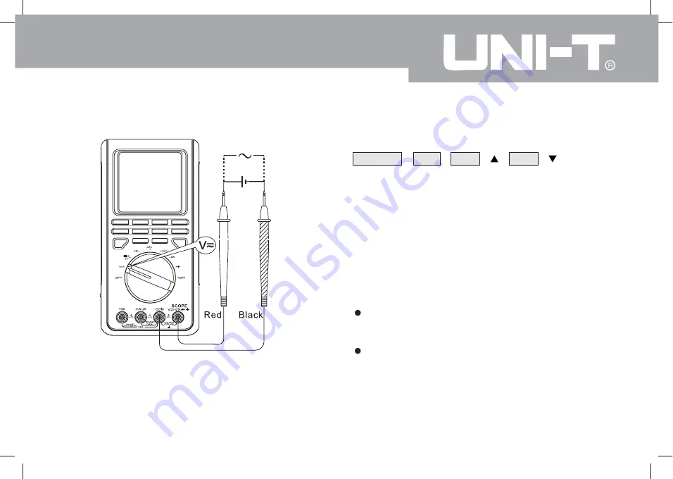 UNI-T UT81 Series Operating Manual Download Page 23