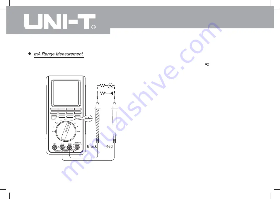 UNI-T UT81 Series Operating Manual Download Page 26