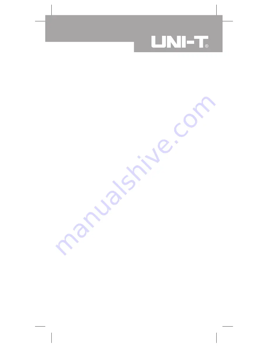 UNI-T UT90C Operating Manual Download Page 5