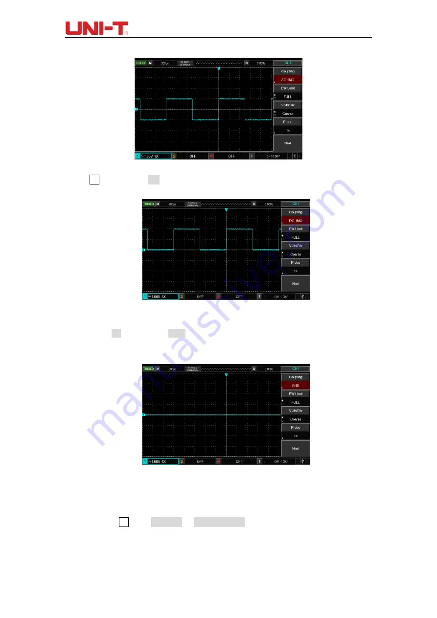 UNI-T UTD2052CL+ User Manual Download Page 18