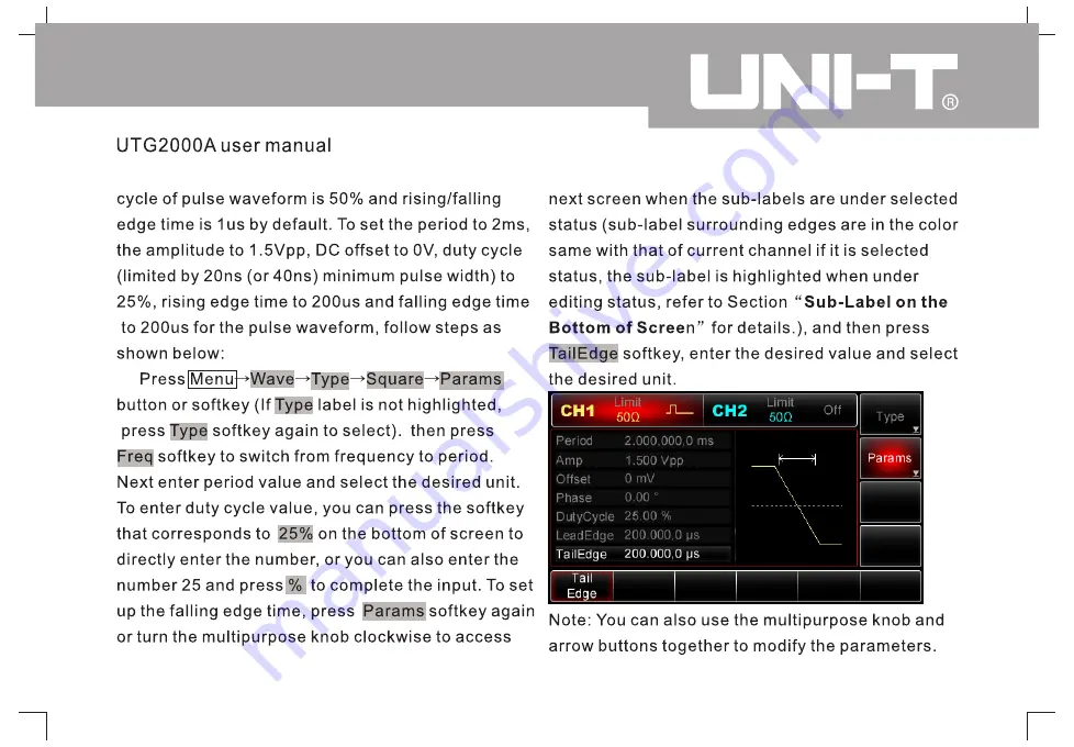 UNI-T UTDG2062A Operating Manual Download Page 28