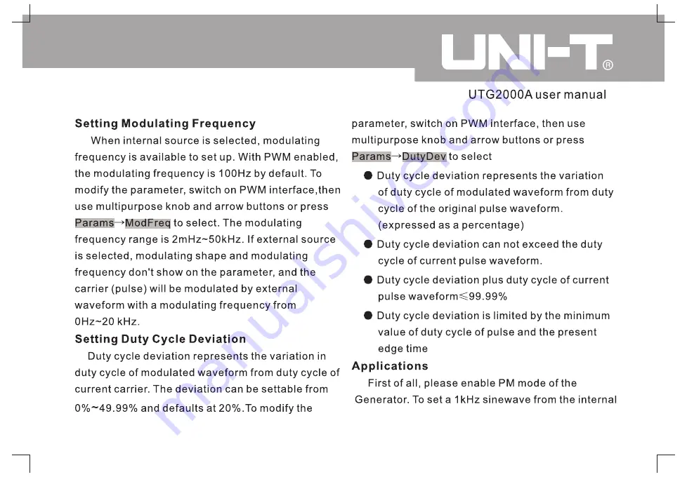 UNI-T UTDG2062A Operating Manual Download Page 80