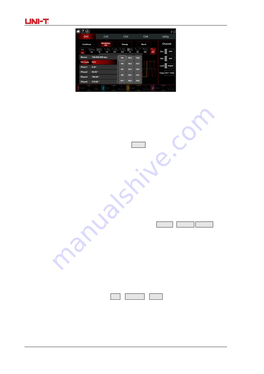 UNI-T UTG9000T Series User Manual Download Page 80