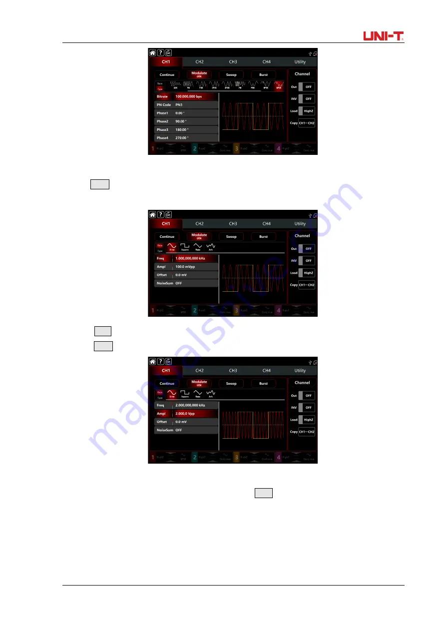 UNI-T UTG9000T Series User Manual Download Page 81