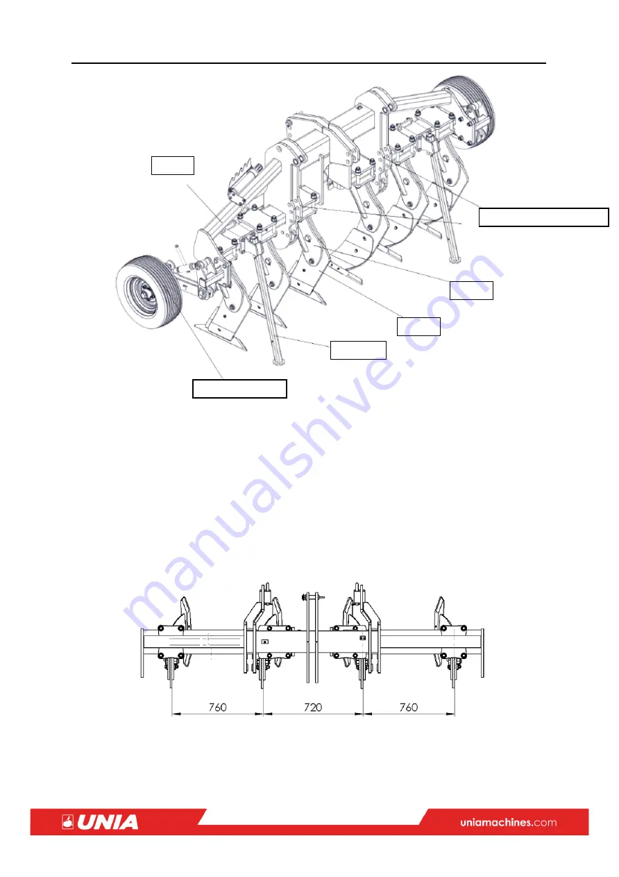 UNIA Plow Series Operating And Maintenance Manual Download Page 13