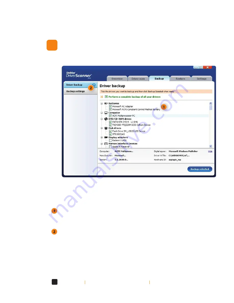 UNIBLUE DRIVERSCANNER 2009 Manual Download Page 38